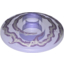 Набор LEGO Dish 2 x 2 Inverted (Radar) with Lavender and White Electricity Print, Trans-Purple