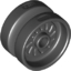 Набор LEGO Wheel 18 x 12 with Axle Hole and Stud, Черный