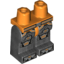 Набор LEGO Legs and Orange Hips with Silver and Orange Belt, Knee Pads and Boots Print, Pearl Dark Gray