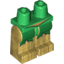 Набор LEGO Legs and Green Hips with Green Markings and Gold Belt Print (Hawkman), Pearl Gold