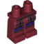 Набор LEGO Legs and Hips with Copper Trim Samurai Leg Armor over Dark Purple Robe Print, Темно-красный