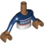 Набор LEGO TORSO, GIRL W/ARM 1, ASS. 76, Medium Dark Flesh