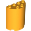 Набор LEGO Cylinder Half 2 x 4 x 4, Bright Light Orange