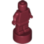 Набор LEGO Minifig Trophy Statuette, Темно-красный