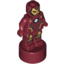 Набор LEGO Minifig Statuette with Iron Man Print, Темно-красный