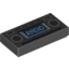 Набор LEGO Tile 1 x 2 with Light Blue 'RADIO' and Silver Buttons Print, Черный