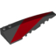 Набор LEGO Wedge 10 x 3 Right with Red Stripe Print, Черный