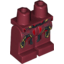 Набор LEGO Legs and Hips with Iron Man Gold and Silver Knee Plates and Belt Print, Темно-красный