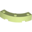 Набор LEGO Brick Round Corner 4 x 4 Macaroni Wide with 3 Studs, Yellowish Green