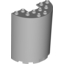 Набор LEGO Cylinder Half 3 x 6 x 6 with 1 x 2 Cutout, Светлый сине-серый