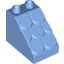 Набор LEGO Duplo Brick 3 x 2 x 2 Slope Shingled, Medium Blue