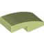 Набор LEGO Slope Curved 2 x 1 No Studs [1/2 Bow], Yellowish Green