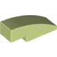 Набор LEGO Slope Curved 3 x 1 No Studs, Yellowish Green