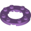 Набор LEGO Plate, Round 4 x 4 with 2 x 2 Hole, Medium Lavender