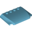 Набор LEGO Wedge 4 x 6 x 2/3 Triple Curved, Medium Azure