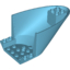 Набор LEGO Aircraft Fuselage Curved Aft Section 6 x 10 Bottom, Medium Azure