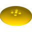 Набор LEGO Dish 6 x 6 Inverted (Radar) [Solid Studs], Желтый