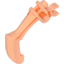 Набор LEGO Bionicle Weapon Claw - Bent and Notched with Clip, Trans-Neon Orange