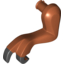Набор LEGO Dino Leg Small (Front) T-Rex with Black Claws Print - Left [Dark Orange], Темно-оранжевый