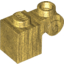 Набор LEGO Brick Modified 1 x 1 with Scroll with Open Stud, Pearl Gold