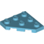 Набор LEGO Wedge Plate 3 x 3 Cut Corner, Medium Azure