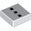 Набор LEGO FLAT TILE 1X1, NO.150, Белый