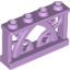 Набор LEGO Fence Ornamented 1 x 4 x 2 with 4 Studs, Lavender