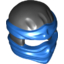 Набор LEGO Minifig Ninjago Wrap Type 2 with Blue Wraps and Knot Pattern, Черный