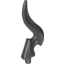 Набор LEGO Wave Rounded Single with Pin (Flame), Черный