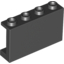 Набор LEGO Panel 1 x 4 x 2 with Side Supports - Hollow Studs, Черный