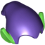Набор LEGO Minifig Hat, Elf Drooping with Pointy Ears [Plain], Темно-фиолетовый