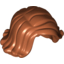 Набор LEGO Minifig Hair Female Mid-Length Swept Sideways, Темно-оранжевый