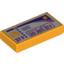 Набор LEGO Tile 1 x 2 with Time and Temperature Print, Bright Light Orange