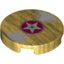 Набор LEGO FLAT TILE 2X2, ROUND 1020, Pearl Gold