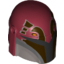 Набор LEGO Minifig, Headgear Helmet with Holes, SW Mandalorian with Dark Brown Facial Details Print, Темно-красный