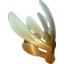 Набор LEGO Bionicle Mask Protector with Marbled Trans-Light Blue Pattern, Pearl Gold