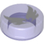Набор LEGO Tile Round 1 x 1 w Elve Wings Print, Trans-Purple