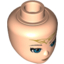 Набор LEGO Minifig Head Modified Friends with Blue Eyes, Medium Flesh Lips, Closed Mouth and Elven Tattoo Print, Light Flesh