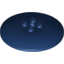 Набор LEGO Dish 6 x 6 Inverted (Radar) [Hollow Studs], Темно-синий