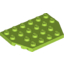 Набор LEGO Wedge Plate 4 x 6 Cut Corners, Лайм