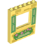 Набор LEGO Panel 1 x 6 x 6 with Window with Yellowish Green Shutters and Flower Box Print, Bright Light Yellow