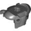 Набор LEGO Minifig Armor Space with Shoulder Protection and 2 Clips with Galaxy Squad Logos and Silver Stripe Print, Темный сине-серый
