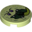 Набор LEGO FLAT TILE 2X2, ROUND NO 1027, Yellowish Green
