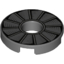 Набор LEGO Tile 2 x 2 Round with Hole w Turbine print, Темный сине-серый