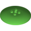Набор LEGO Dish 6 x 6 Inverted (Radar) [Solid Studs], Ярко-зеленый