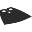 Набор LEGO Minifig Cape Cloth, Standard - Spongy Stretchable Fabric, Черный