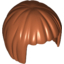 Набор LEGO Minifig Hair Short, Bob Cut, Темно-оранжевый