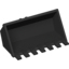 Набор LEGO SHOVEL 4X6X2 1/3 FRIC/FORK, Черный