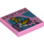 Набор LEGO FLAT TILE 2X2 NO.260, Ярко-розовый
