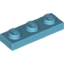 Набор LEGO Plate 1 x 3, Medium Azure